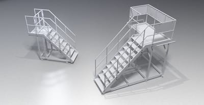 Treppen-, Geländer u. Arbeitsbühnen